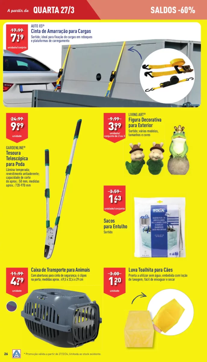 Antevis&atilde;o Folheto ALDI (27 mar&ccedil;o a 2 abril)