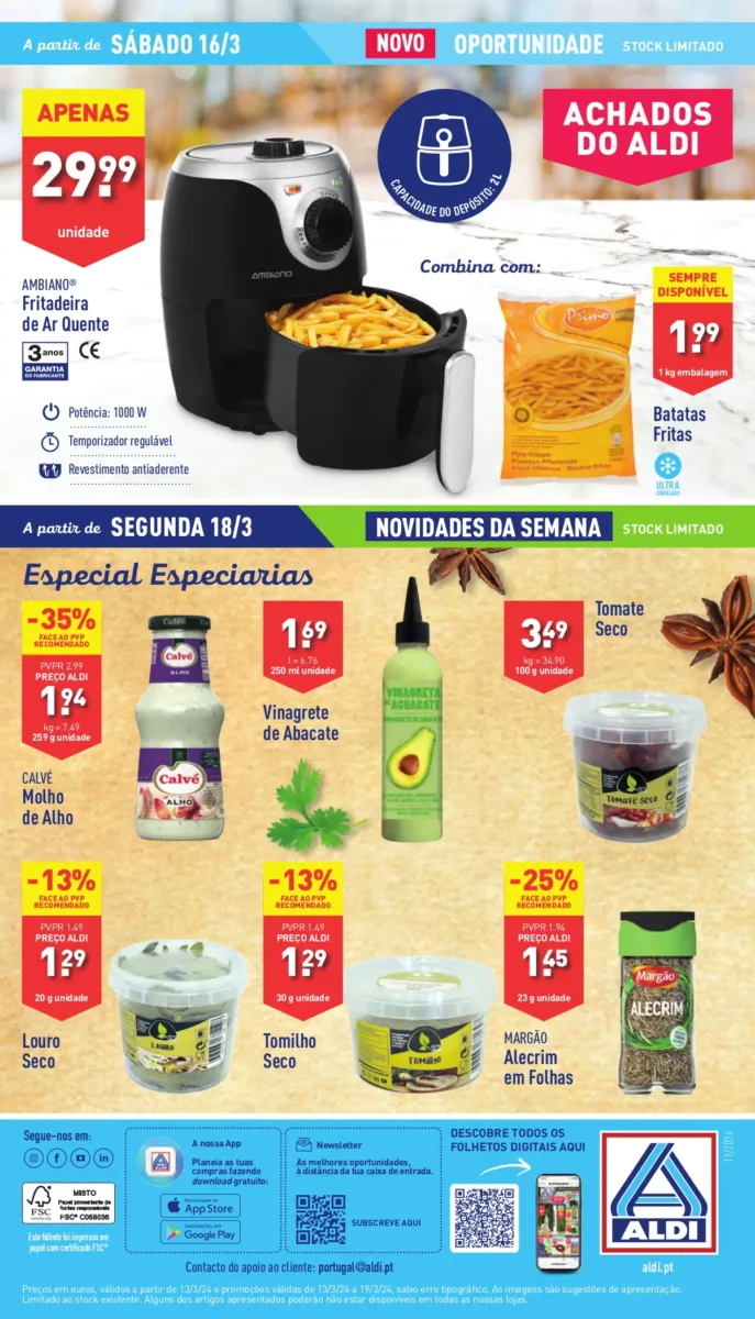 Antevis&atilde;o Folheto ALDI (13 a 19 mar&ccedil;o)