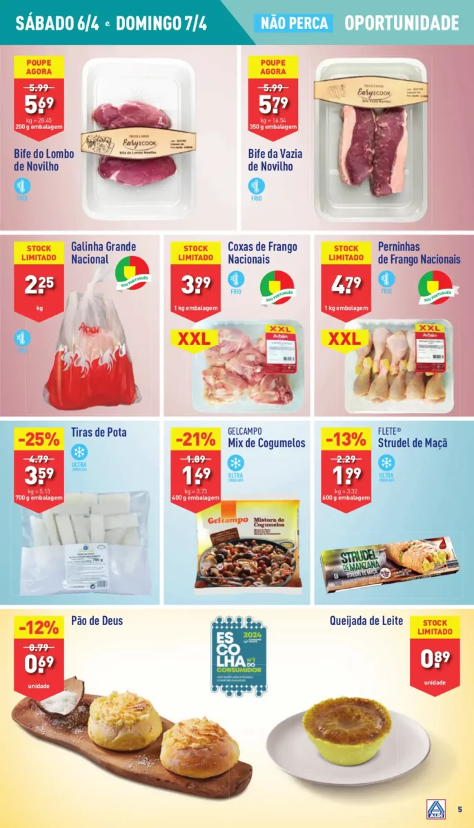 Antevis&atilde;o Folheto ALDI (3 a 9 abril)