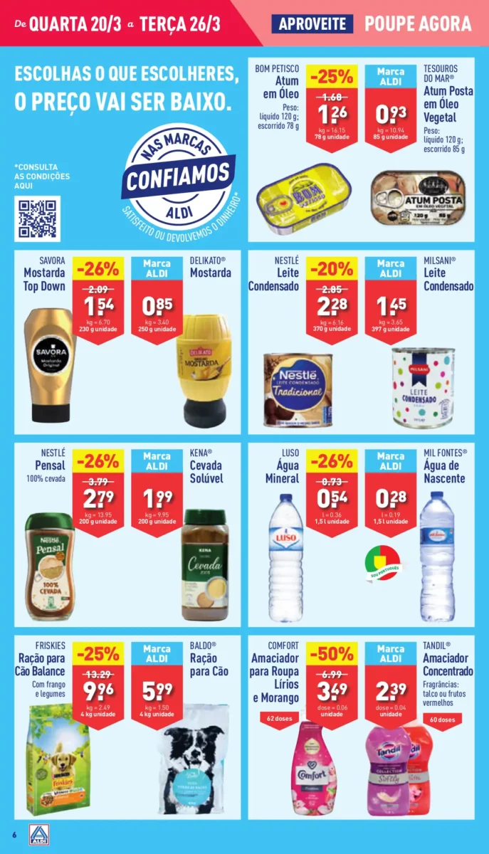 Antevis&atilde;o Folheto ALDI (20 a 26 mar&ccedil;o)