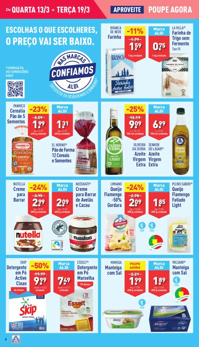 Antevis&atilde;o Folheto ALDI (13 a 19 mar&ccedil;o)