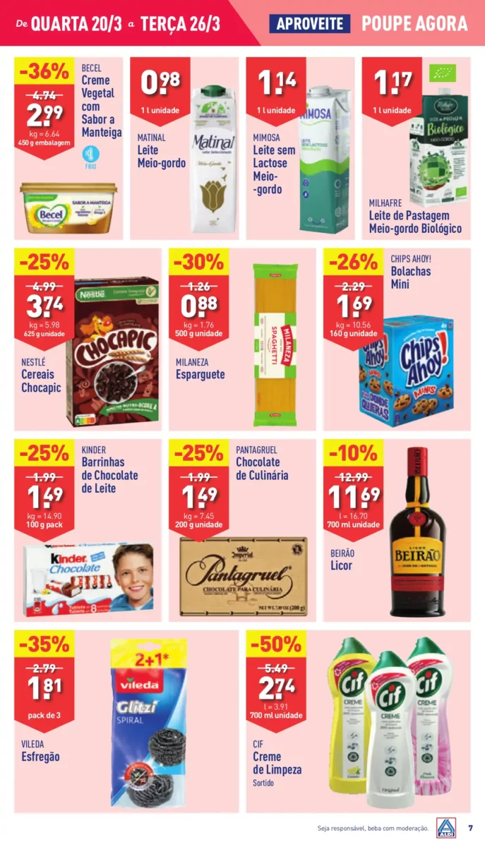 Antevis&atilde;o Folheto ALDI (20 a 26 mar&ccedil;o)