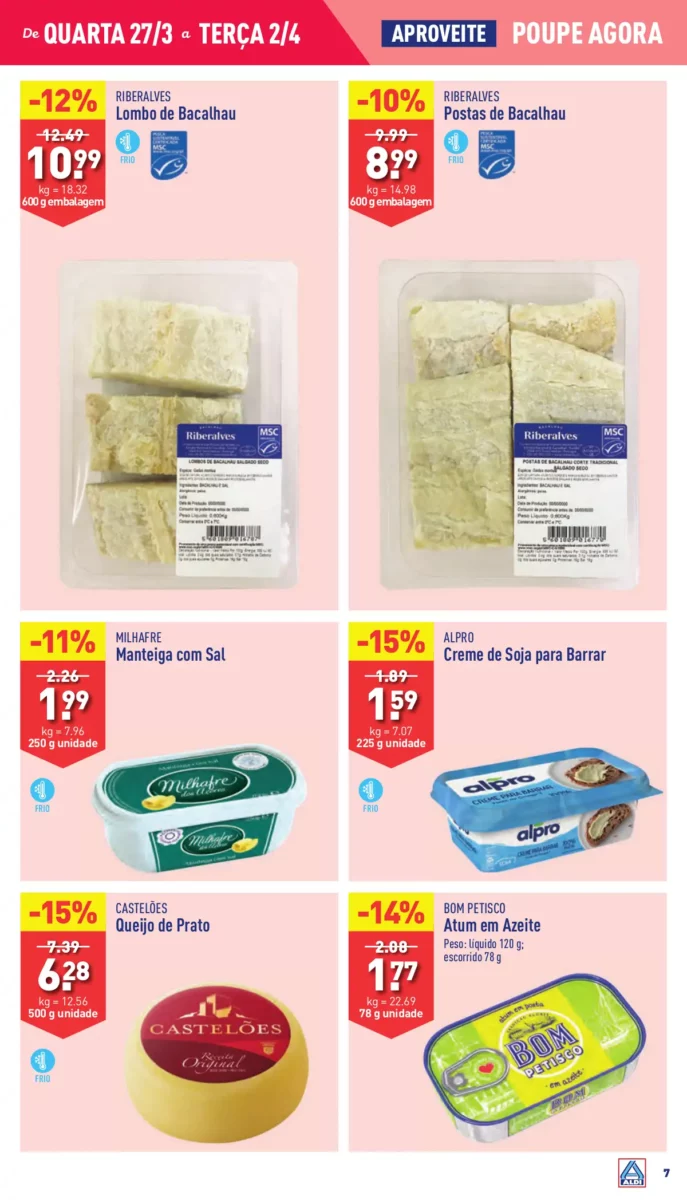 Antevis&atilde;o Folheto ALDI (27 mar&ccedil;o a 2 abril)