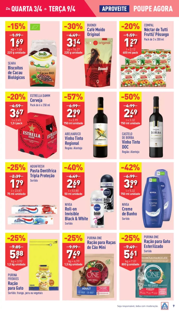 Antevis&atilde;o Folheto ALDI (3 a 9 abril)