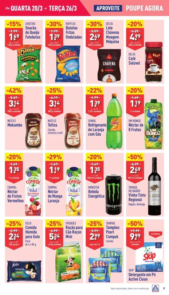 Antevis&atilde;o Folheto ALDI (20 a 26 mar&ccedil;o)