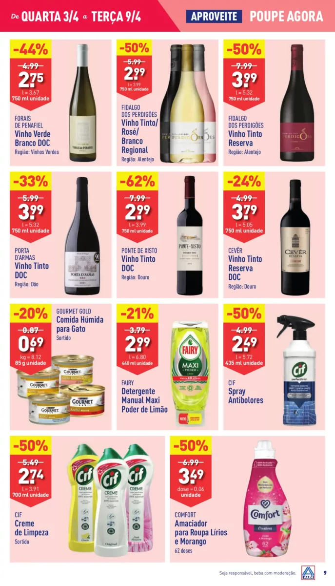 Antevis&atilde;o Folheto ALDI (3 a 9 abril)