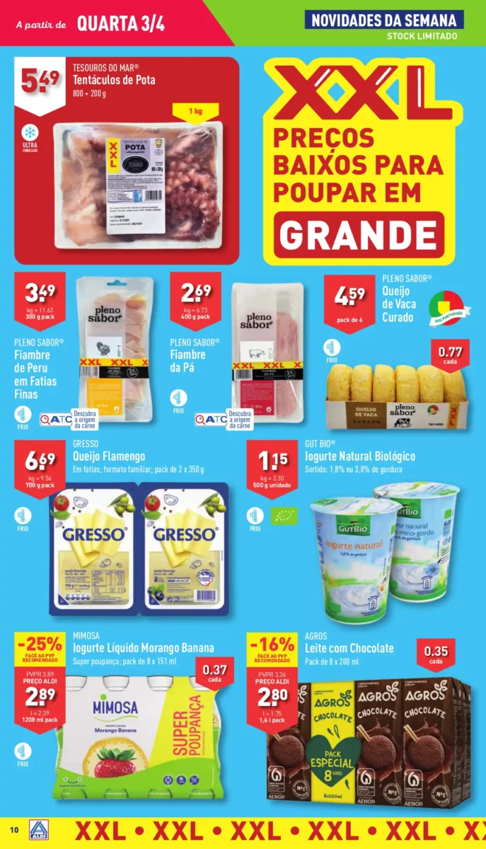 Antevis&atilde;o Folheto ALDI (3 a 9 abril)
