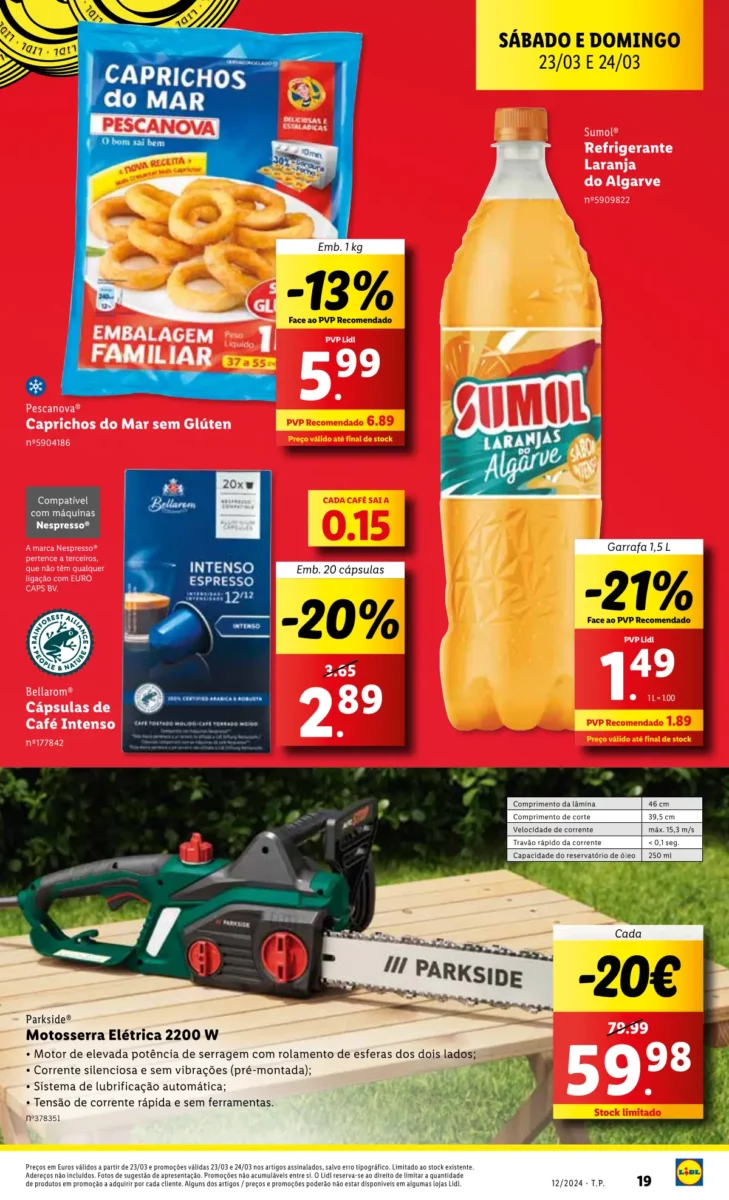 Antevis&atilde;o Folheto LiDL fim-de-semana (23 e 24 mar&ccedil;o)