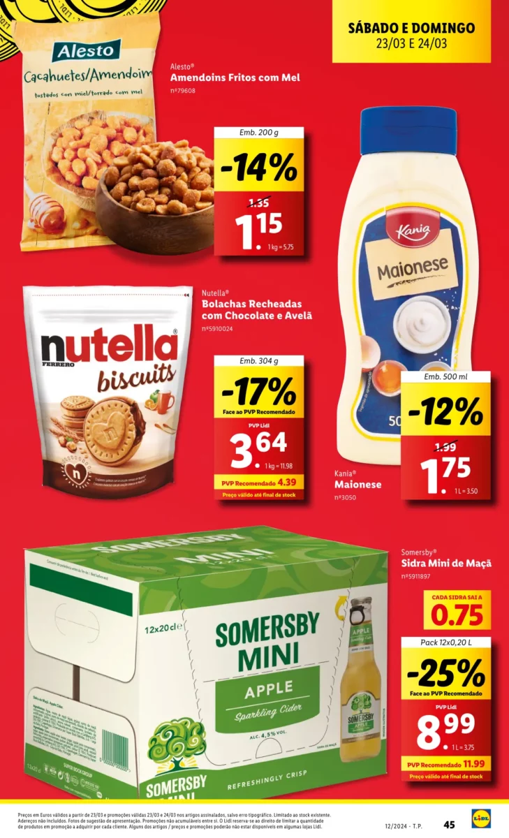 Antevis&atilde;o Folheto LiDL fim-de-semana (23 e 24 mar&ccedil;o)
