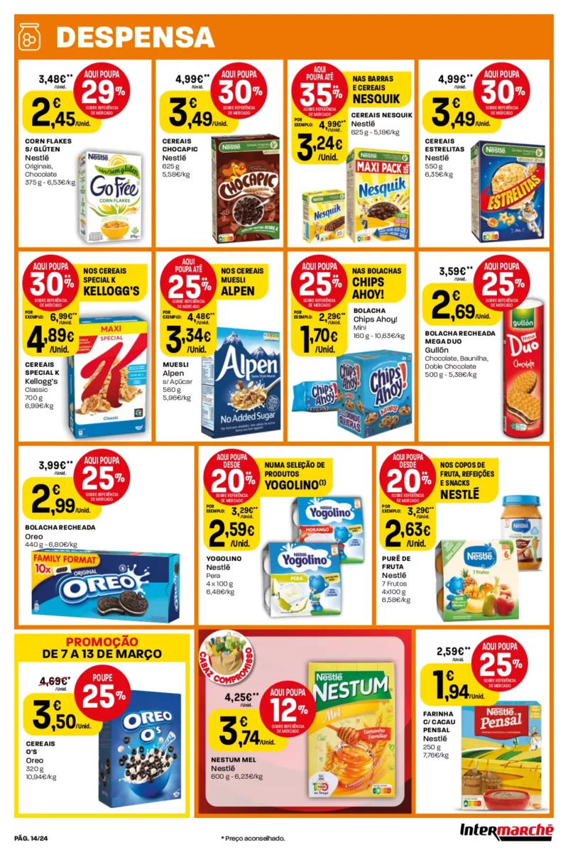 Antevis&atilde;o Folheto Intermarch&eacute; (7 a 13 mar&ccedil;o)
