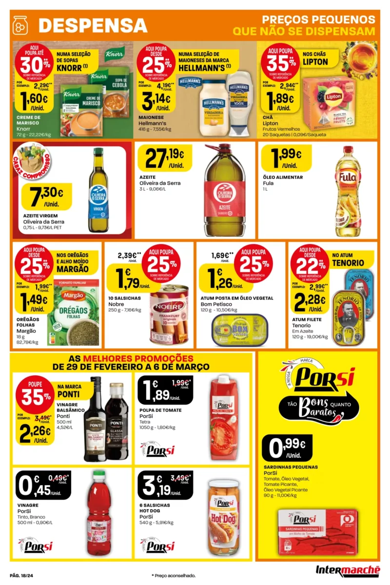 Antevis&atilde;o Folheto Intermarch&eacute; (29 fevereiro a 6 mar&ccedil;o)