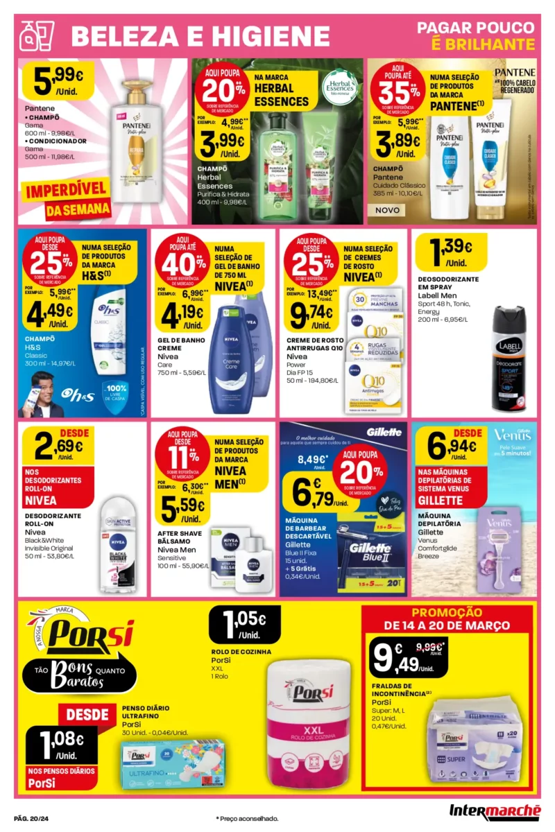 Antevis&atilde;o Folheto Intermarch&eacute; (14 a 20 mar&ccedil;o)