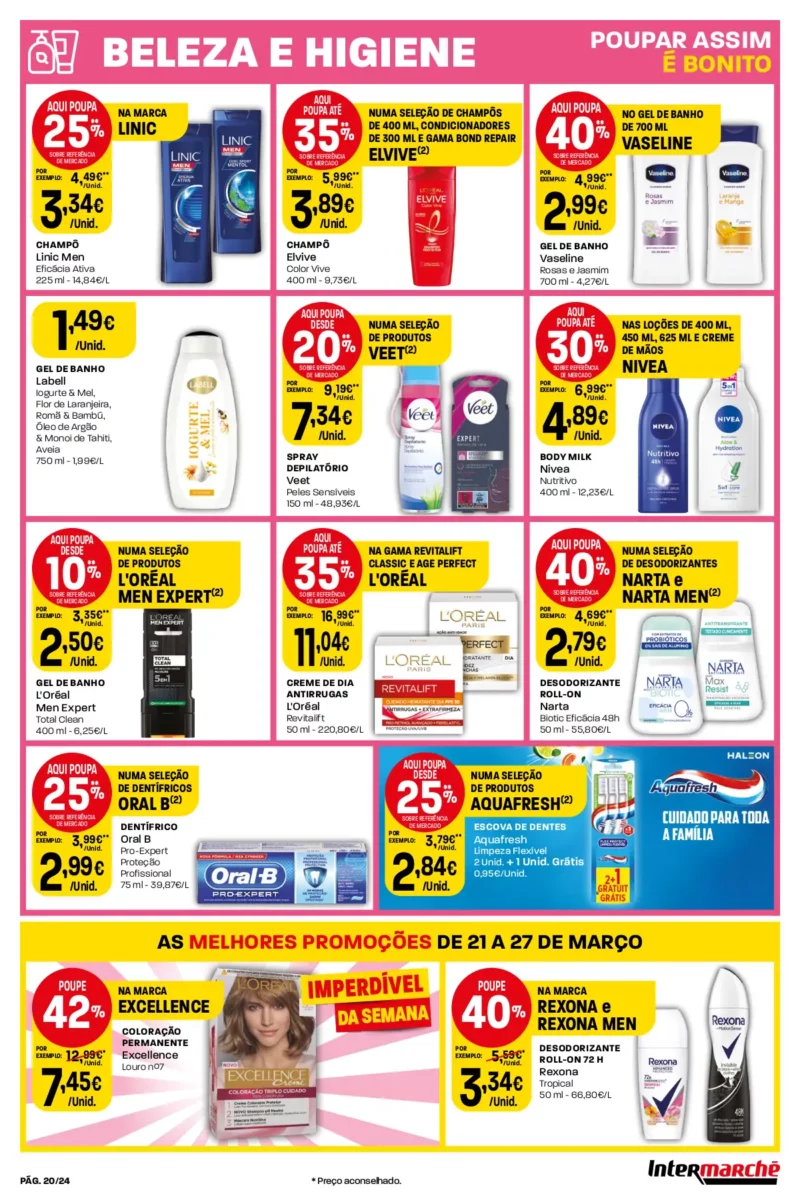 Antevis&atilde;o Folheto Intermarch&eacute; (21 a 27 mar&ccedil;o)