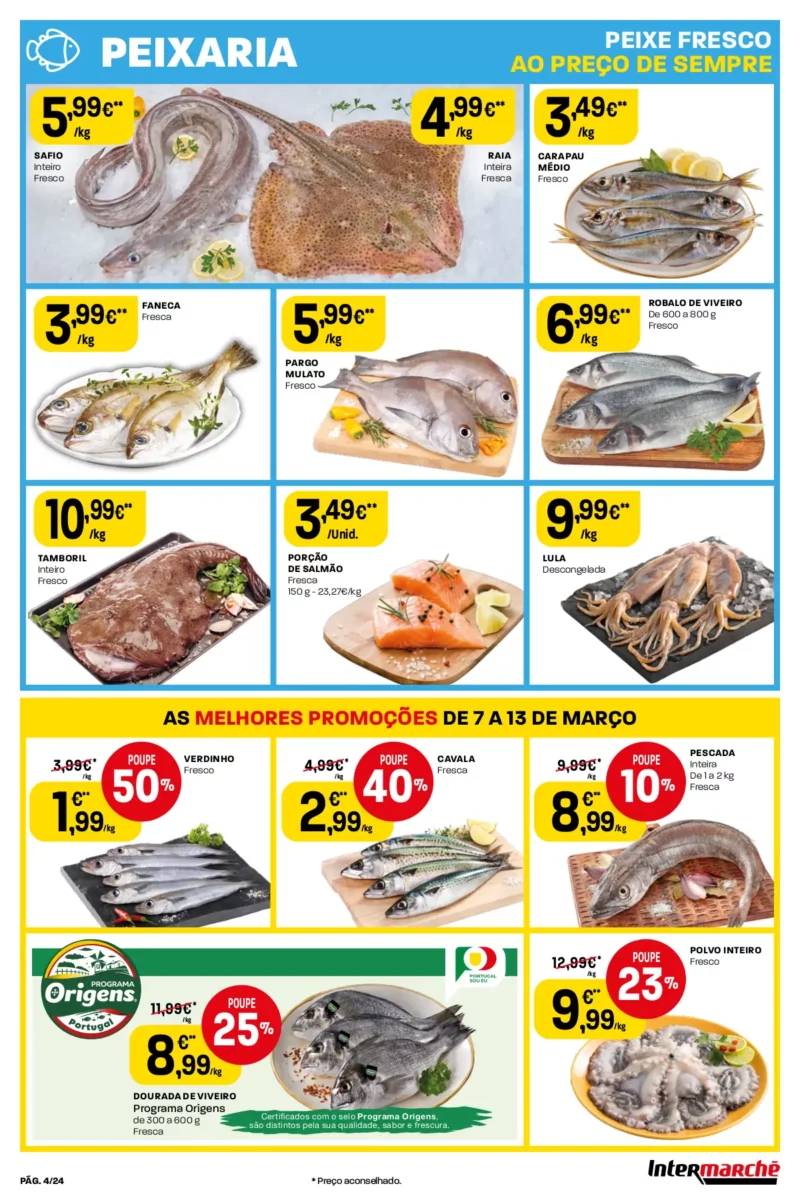 Antevis&atilde;o Folheto Intermarch&eacute; (7 a 13 mar&ccedil;o)
