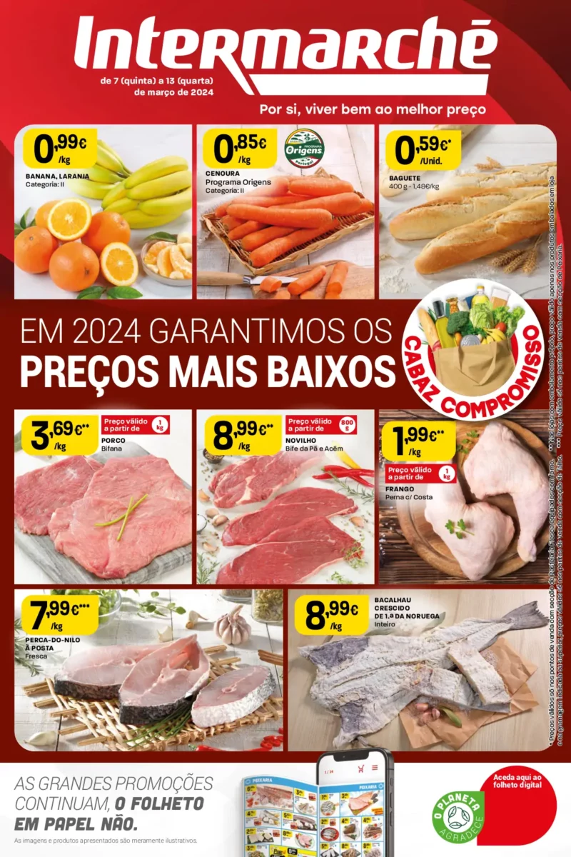 Antevis&atilde;o Folheto Intermarch&eacute; (7 a 13 mar&ccedil;o)