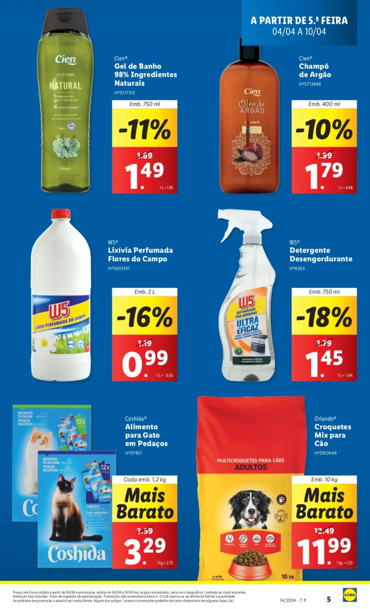 Antevis&atilde;o Folheto LiDL Novidades (a partir de 4 abril)