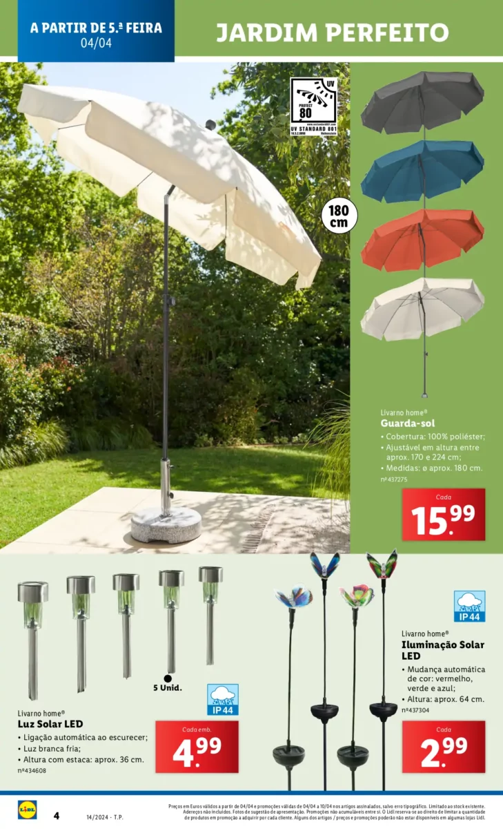 Antevis&atilde;o Folheto LiDL Novidades (a partir de 4 abril)