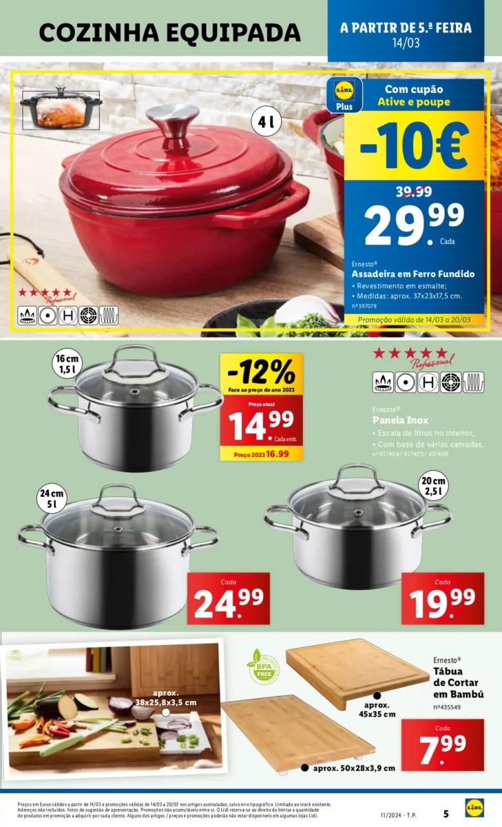 Antevis&atilde;o Folheto LiDL Novidades (a partir de 14 mar&ccedil;o)