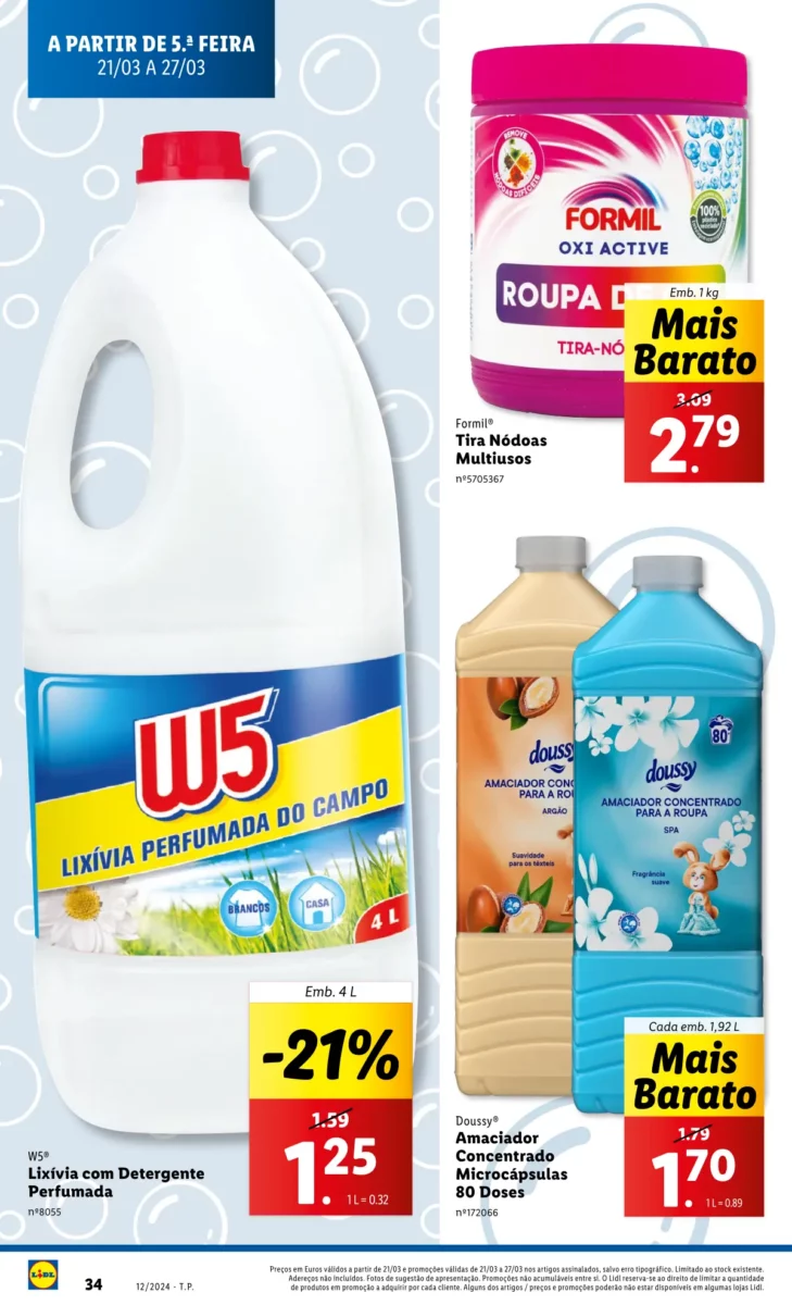 Antevis&atilde;o Folheto LiDL Novidades (a partir de 21 mar&ccedil;o)