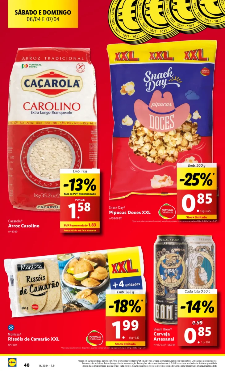 Antevis&atilde;o Folheto LiDL Fim-de-semana (6 e 7 abril)