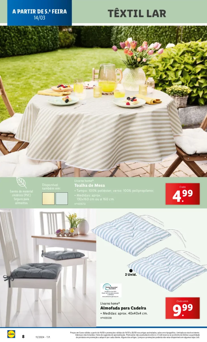 Antevis&atilde;o Folheto LiDL Novidades (a partir de 14 mar&ccedil;o)