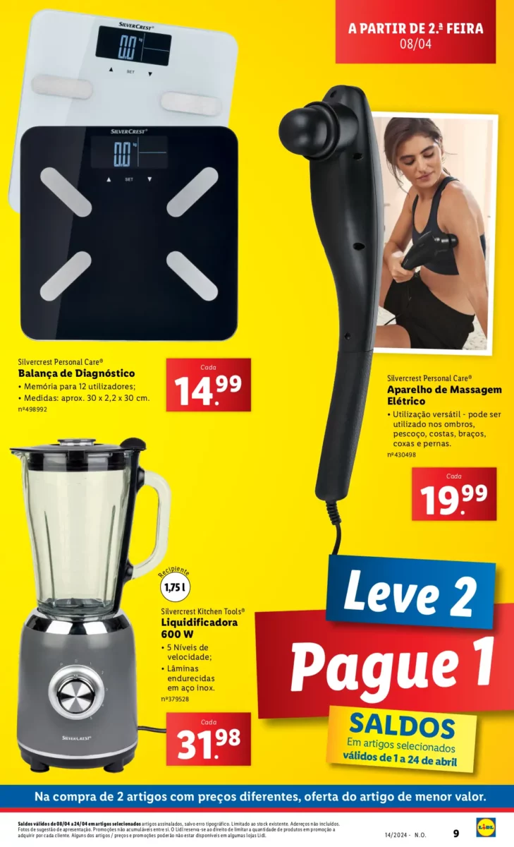 Antevis&atilde;o Folheto LiDL Novidades (a partir de 4 abril)
