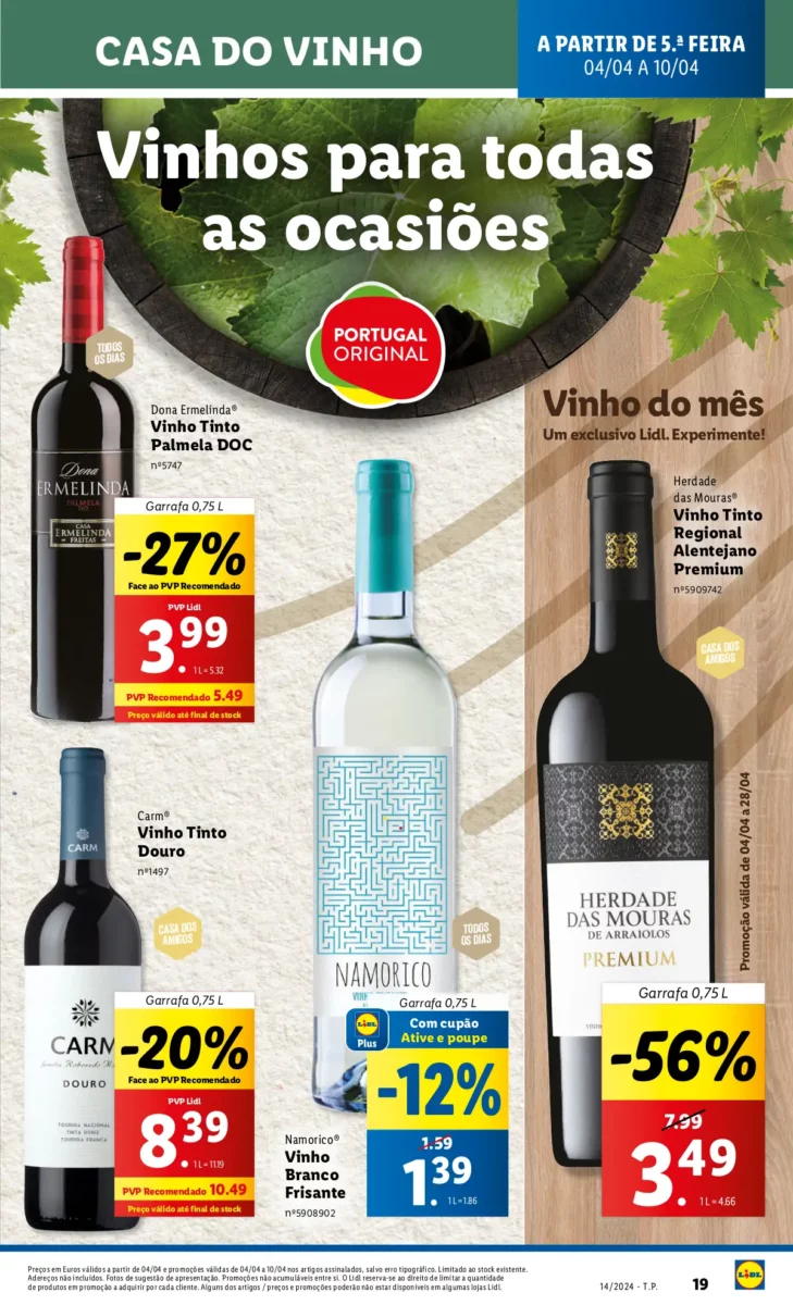 Antevis&atilde;o Folheto LiDL Promo&ccedil;&otilde;es (4 a 10 abril)
