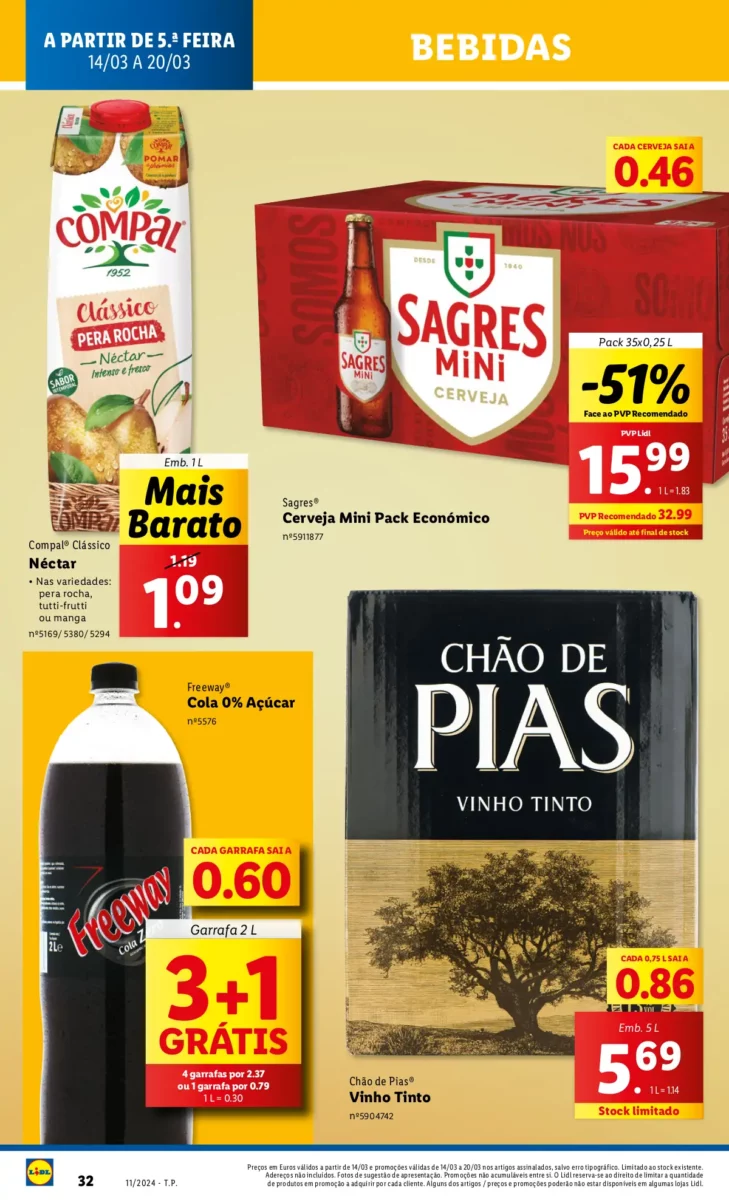 Antevis&atilde;o Folheto LiDL Promo&ccedil;&otilde;es (14 a 20 mar&ccedil;o)