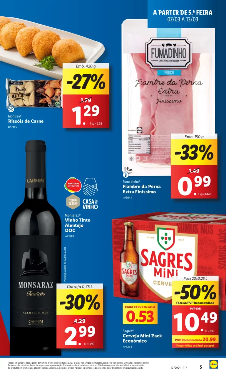 Anteivs&atilde;o Folheto LiDL Promo&ccedil;&otilde;es (7 a 13 mar&ccedil;o)
