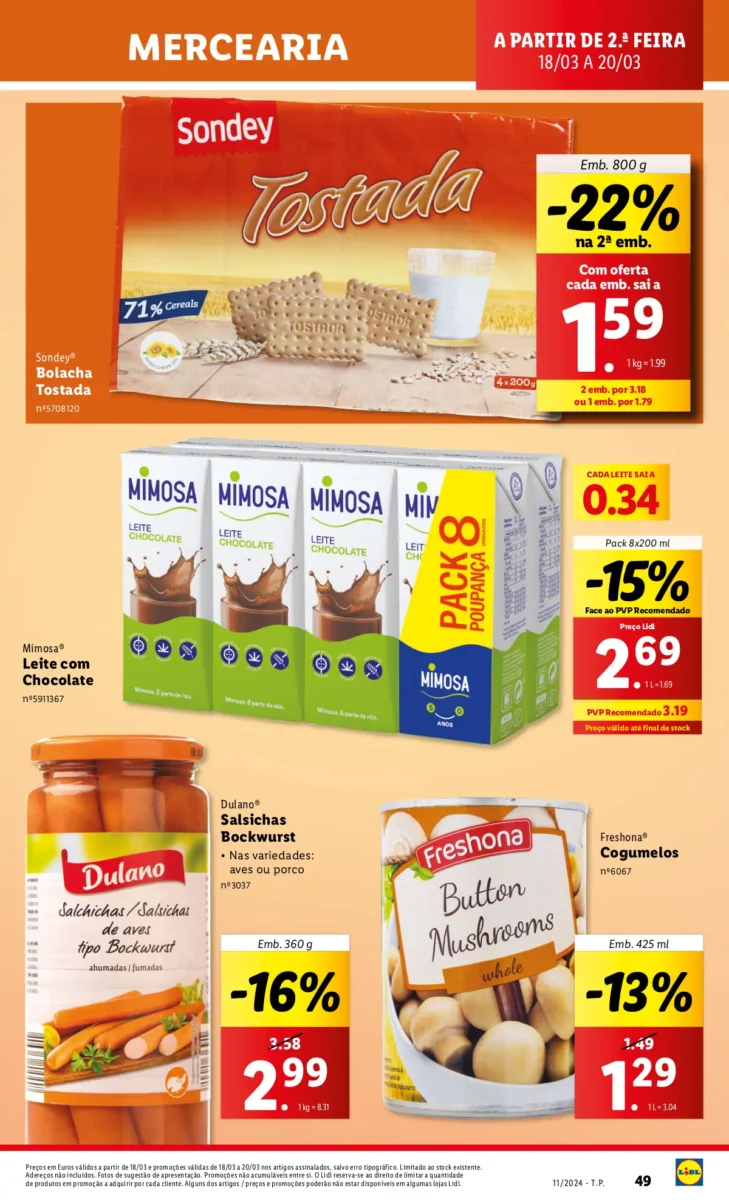 Antevis&atilde;o Folheto LiDL Promo&ccedil;&otilde;es (14 a 20 mar&ccedil;o)