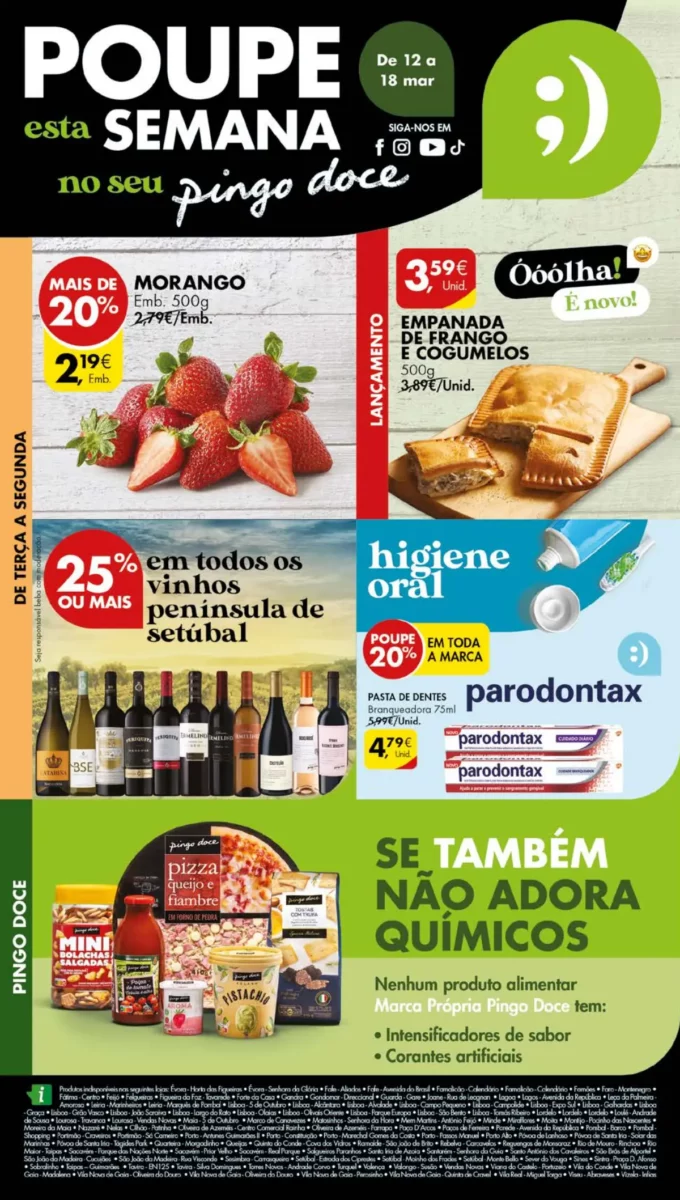 Antevis&atilde;o Folheto Pingo Doce (12 a 18 mar&ccedil;o)