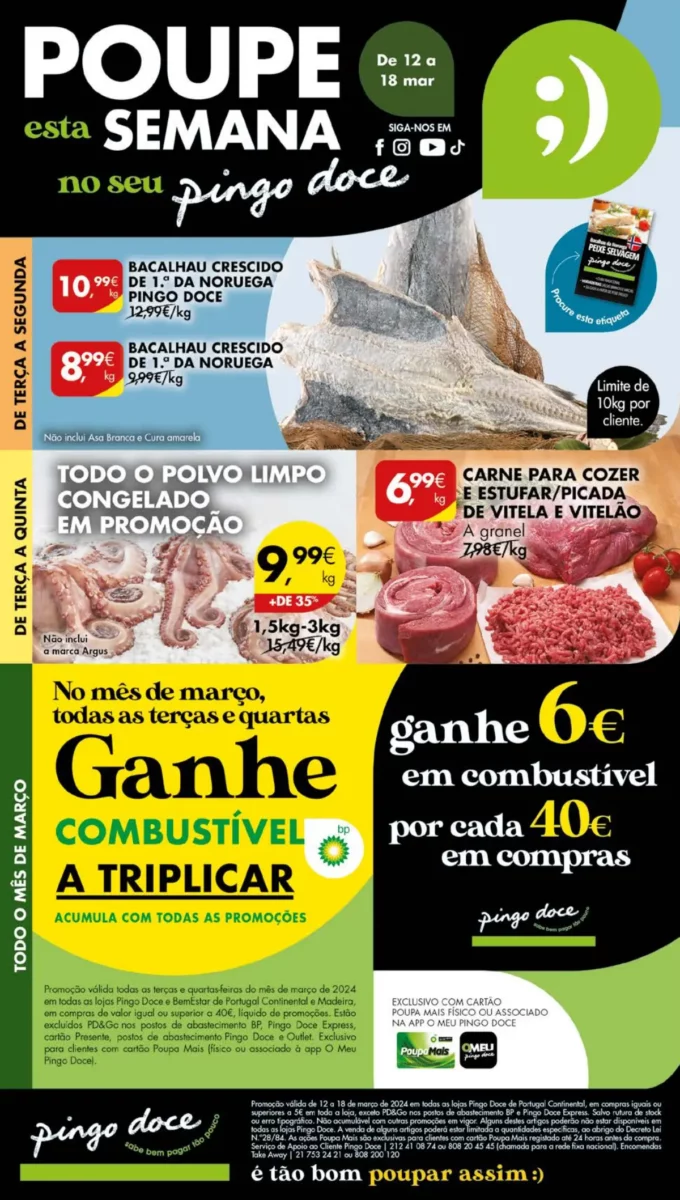 Antevis&atilde;o Folheto Pingo Doce (12 a 18 mar&ccedil;o)
