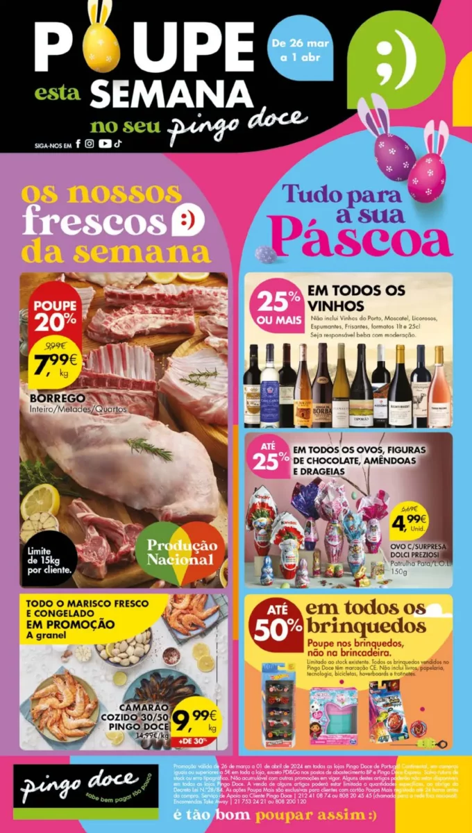 Antevis&atilde;o Folheto Pingo Doce (26 mar&ccedil;o a 1 abril)