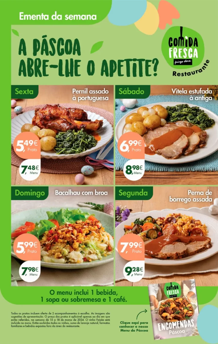 Antevis&atilde;o Folheto Pingo Doce fim-de-semana (15 a 18 mar&ccedil;o)
