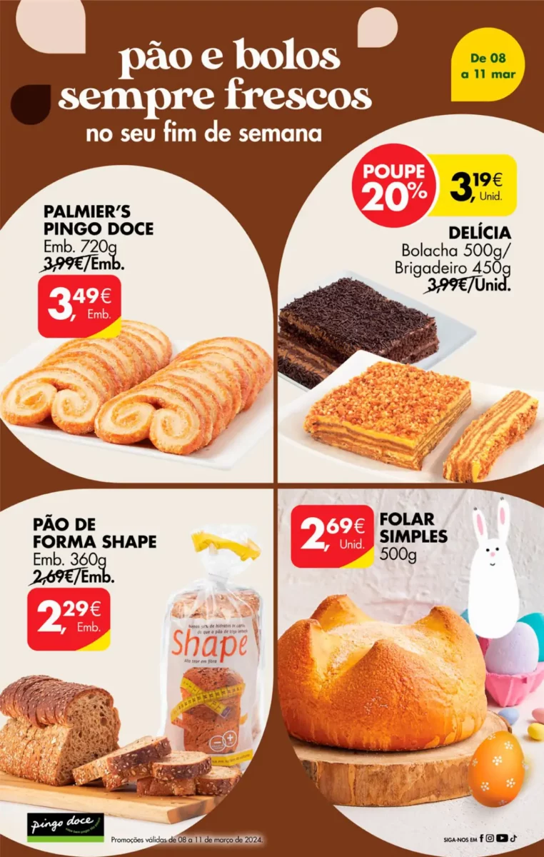 Antevis&atilde;o Folheto Pingo Doce fim-de-semana (8 a 11 mar&ccedil;o)
