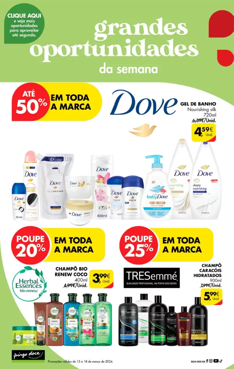 Antevis&atilde;o Folheto Pingo Doce fim-de-semana (15 a 18 mar&ccedil;o)