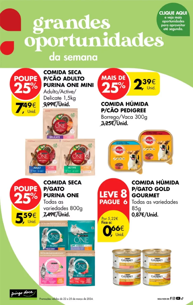 Antevis&atilde;o Folheto Pingo Doce fim-de-semana (22 a 25 mar&ccedil;o)
