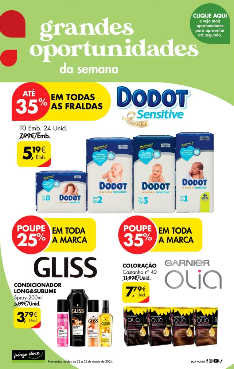 Antevis&atilde;o Folheto Pingo Doce fim-de-semana (22 a 25 mar&ccedil;o)