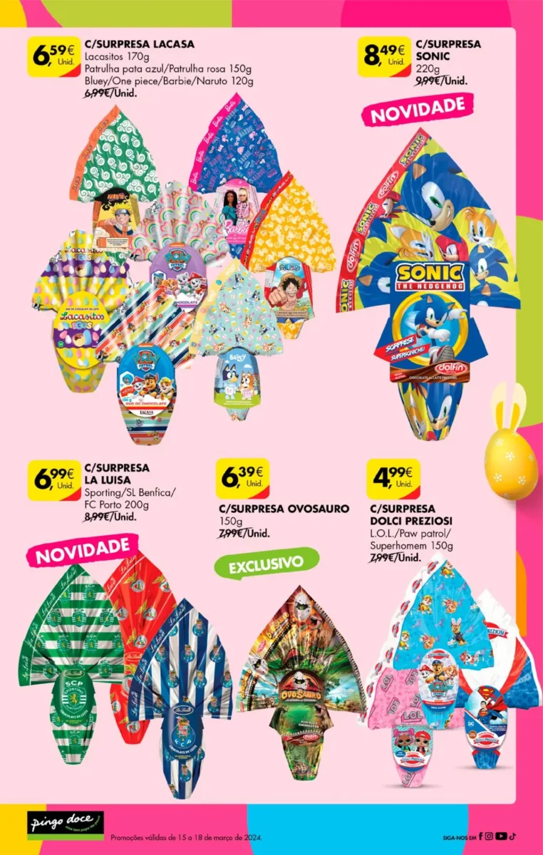 Antevis&atilde;o Folheto Pingo Doce fim-de-semana (15 a 18 mar&ccedil;o)