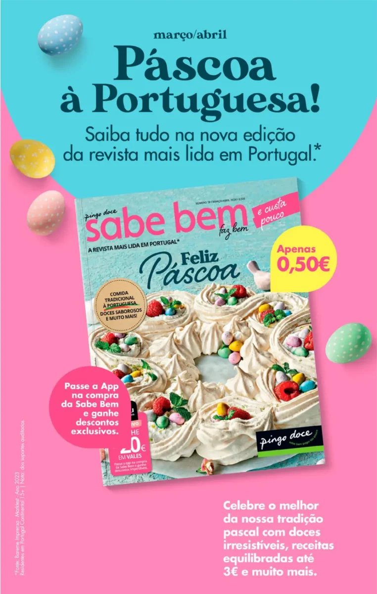Antevis&atilde;o Folheto Pingo Doce fim-de-semana (15 a 18 mar&ccedil;o)