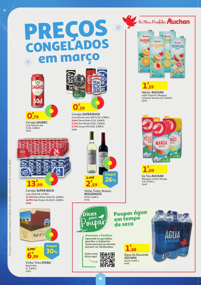 Folheto Auchan Cabaz Poupan&ccedil;a Mar&ccedil;o 2024