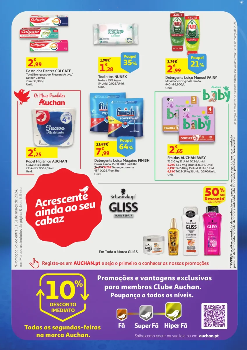 Folheto Auchan Cabaz Poupan&ccedil;a Mar&ccedil;o 2024