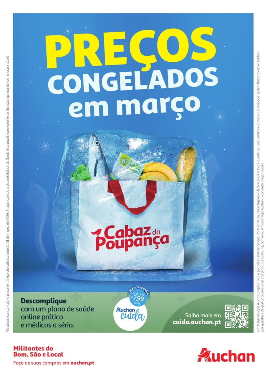 Folheto Auchan Cabaz Poupan&ccedil;a Mar&ccedil;o 2024