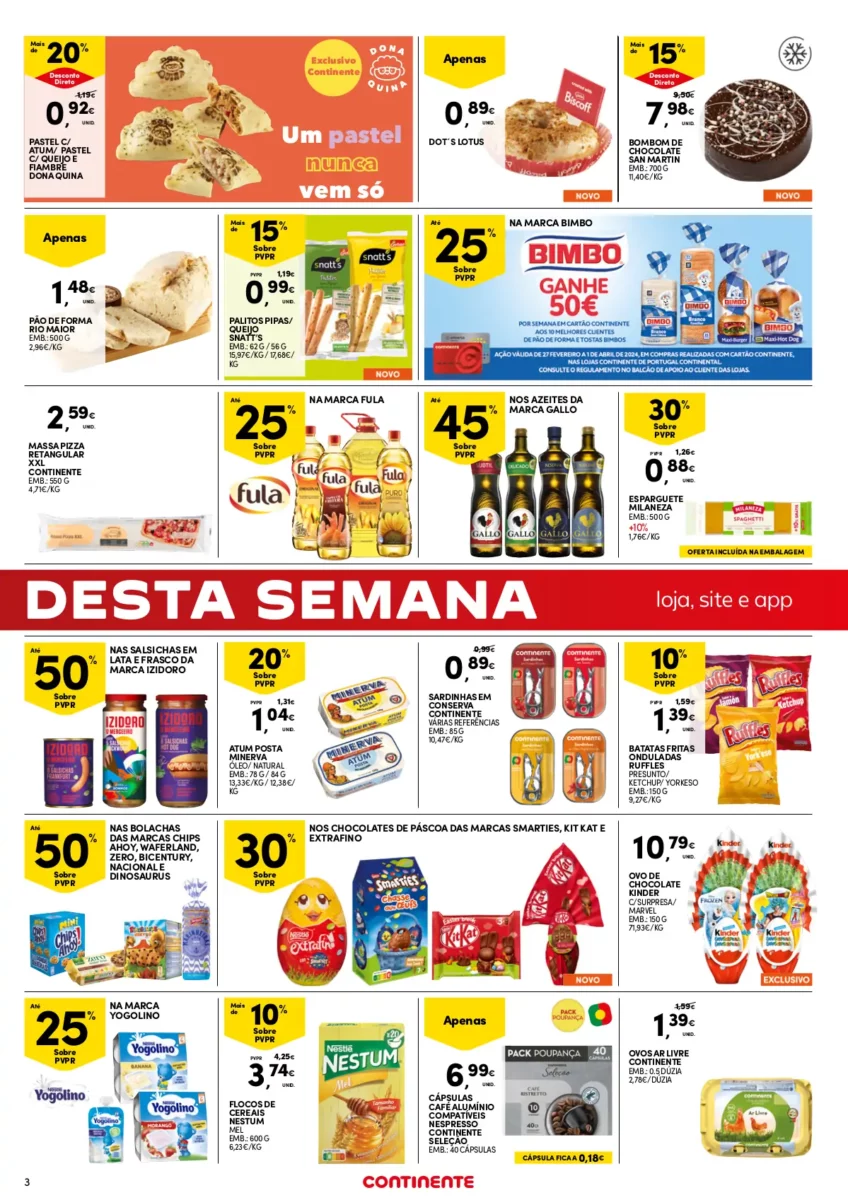 Folheto Continente fim-de-semana (1 a 4 mar&ccedil;o)