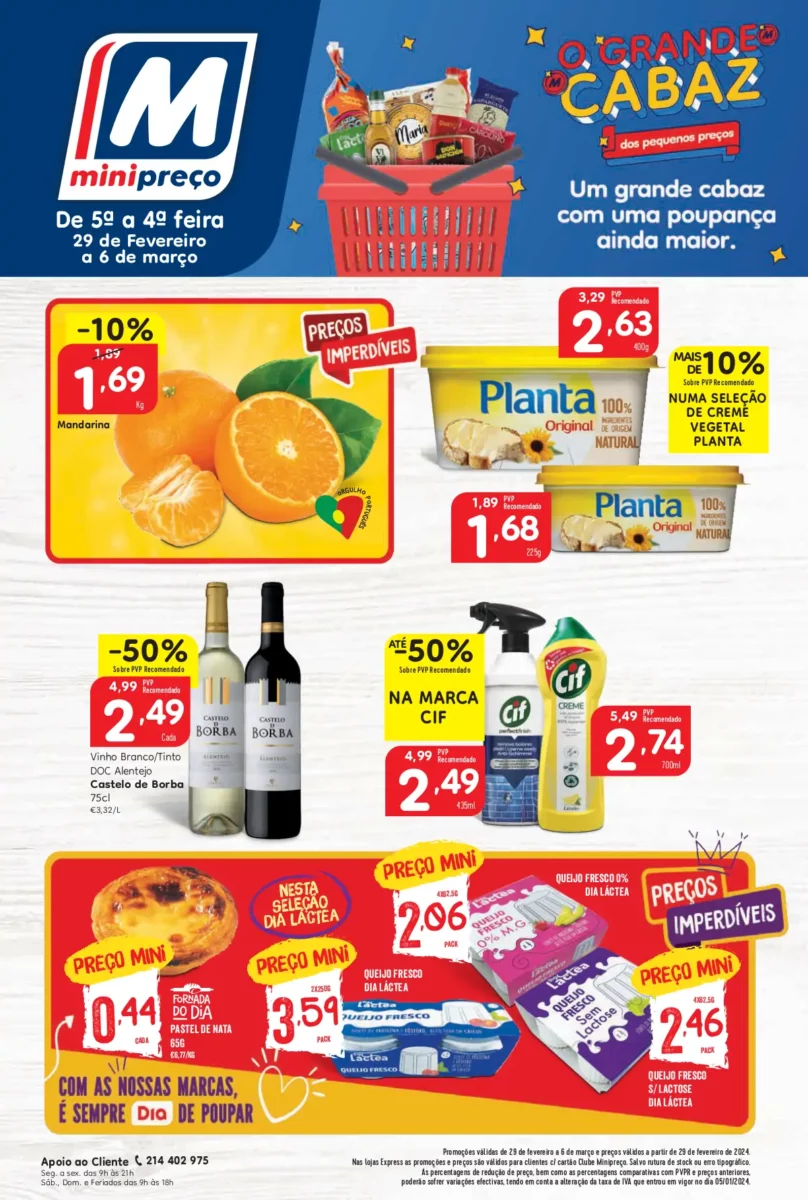 Folheto Minipre&ccedil;o (29 fevereiro a 6 mar&ccedil;o)