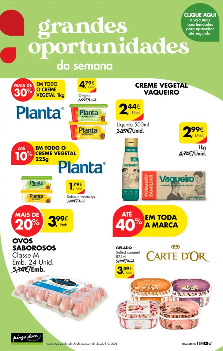 Folheto Pingo Doce fim-de-semana (29 mar&ccedil;o a 1 abril)