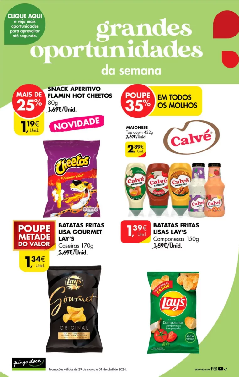 Folheto Pingo Doce fim-de-semana (29 mar&ccedil;o a 1 abril)