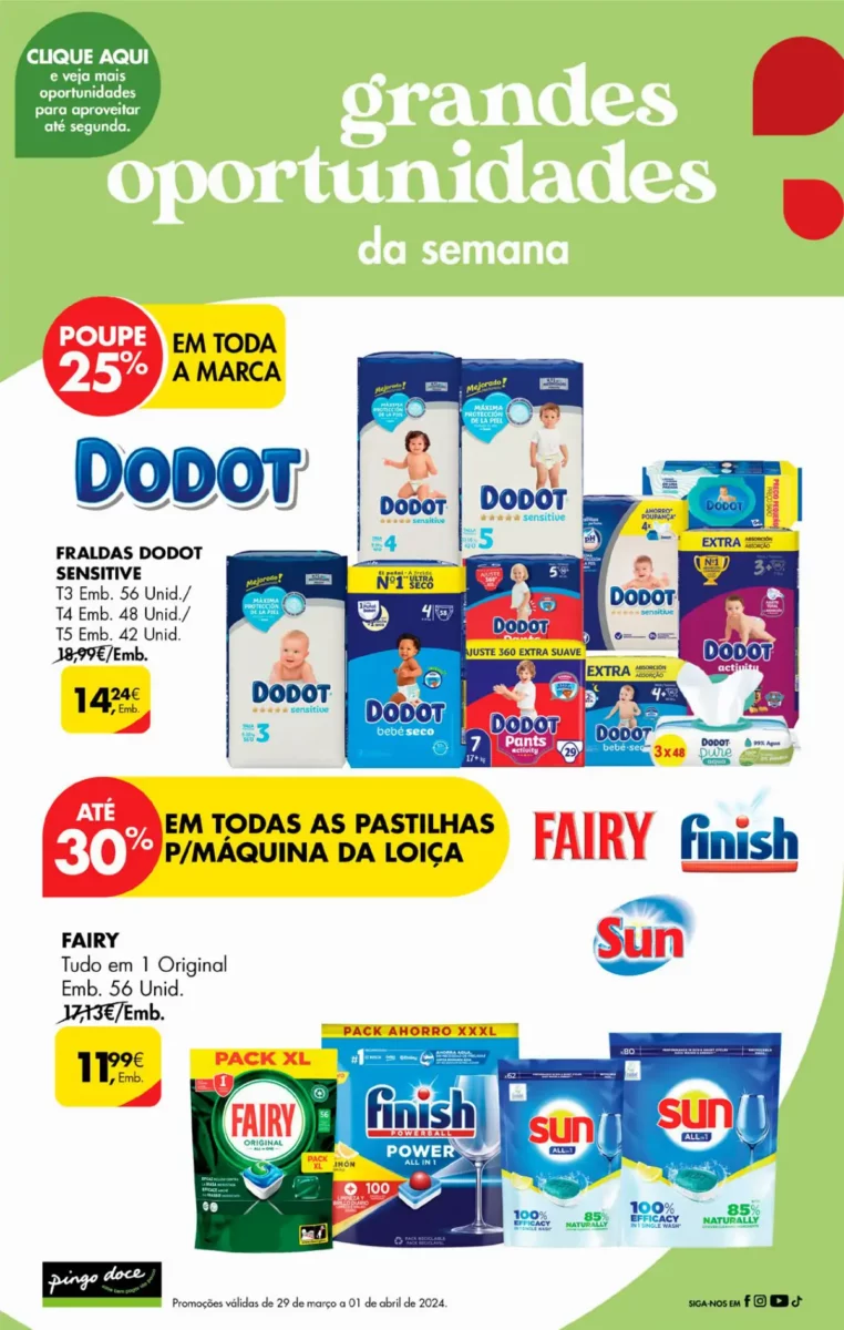 Folheto Pingo Doce fim-de-semana (29 mar&ccedil;o a 1 abril)