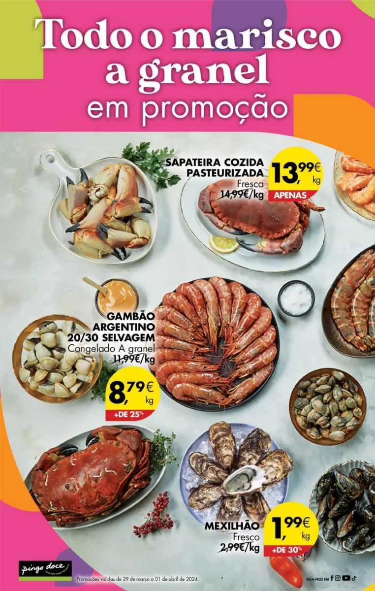 Folheto Pingo Doce fim-de-semana (29 mar&ccedil;o a 1 abril)
