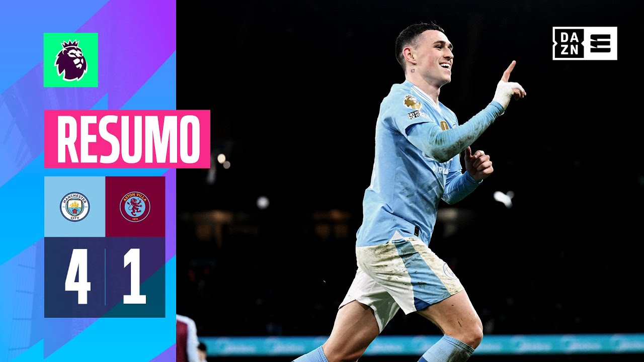 Resumo | Man City 4-1 Aston Villa | Premier League 23/24
